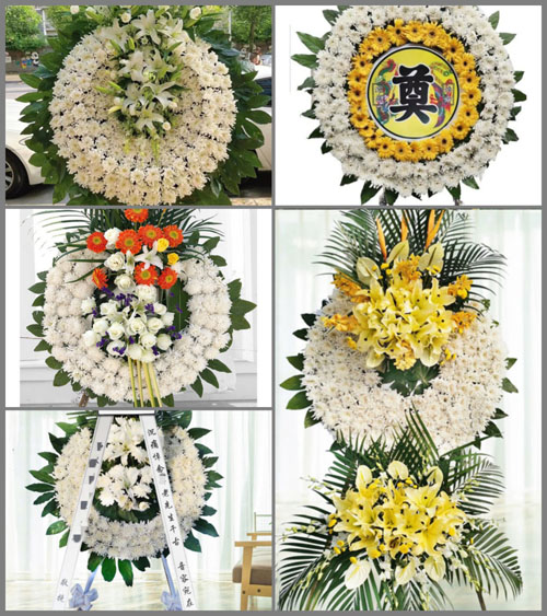 山东莱芜莱城区口镇镇上水河村花圈速递